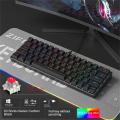 Lenovo Mini Gaming Mechanical Keyboard 63 Keys RGB Hotswap Type-C Wired Gaming Keyboard Keycaps 60% Ergonomics Keyboards. 