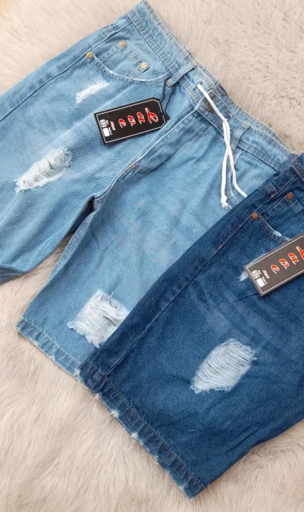 Patch%20Denim%20Short%20%20For%20Men%20-%20Image%204