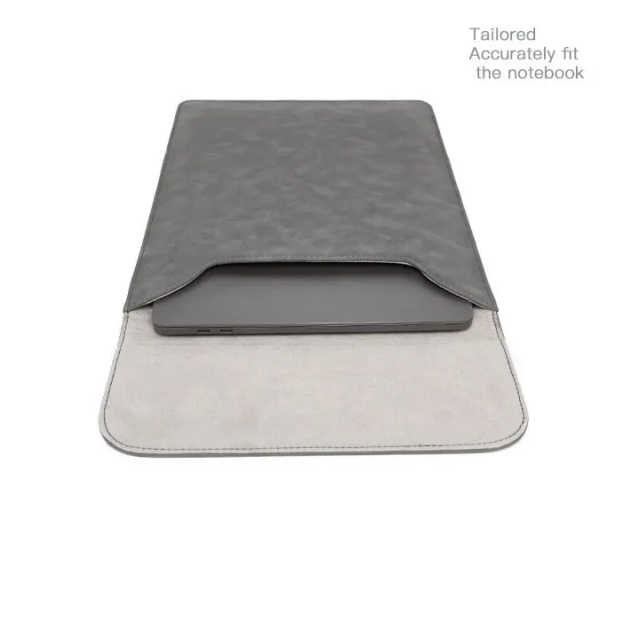 for%20Asus%20Zenbook%2014inch%20Laptop%20Bag%20Case%20Matte%20Suede%20Glossy%20PU%20Leather%20Magnet%20Flip%20Sleeve%20Charger%20Bag%20Protective%20Cover%20-%20Image%205