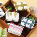 Cute Compact Change Purse Stylish Coin Carrier Case Small Zipper Change Bag Cotton Card Holder Wallet Minimalist Canvas Purse. 