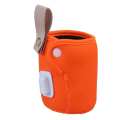 Blue/Orange USB Milk Warmer Insulated Bag Portable Travel Cup Warmer Baby Nursing Bottle Cover Warmer Heater Bag. 