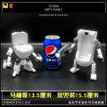 Japanese Original Design Assembled Particle Building Blocks MOC Dirty Chamber Pot Diaper Cover Mecha Robot Spoof Trendy Toys. 