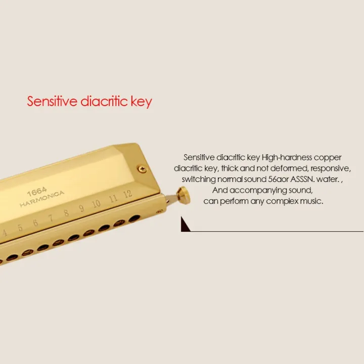 BRADOO-%20QI%20MEI%20Chromatic%20Harmonica%2016%20Hole%2064%20Tone%20Mouth%20Organ%20Instrumentos%20Key%20of%20C%20Professional%20Musical%20Instruments%20-%20Image%204