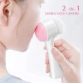 Silicone Face Scrubber Double Side Skin Care Facial Cleaning Brush, 2 In 1 Face Brush 3D Facial Brush, with Soft Bristles, Soft Bristles to Massage and Scrub Your Skin, Silicone Facial Scrubber Manual Dual Face Wash Brush. 