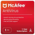 McAfee Anti Virus 1 Device 1 Year. 