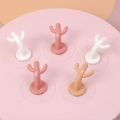 Random Color Cute Cactus Punch-Free Sticky Hook Strong Self Adhesive Coat Sundries Hooks Keychain Door Hanging Wall Rack Household Kitchen Bathroom Storage Tool. 