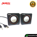 Jedel CK4 Mini USB Powered Stereo PC Computer Speakers Black/Red (2x3W). 