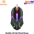 Bajeal D3 Led Mouse Usb Wired Mouse Optical PC Computer LED USB Wired Office Gaming Mouse. 