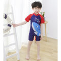 Kidlove Boy Kid Jumpsuit Swimwear Cartoon Fast Dry Short Sleeve Surfing Beachwear for 3-12Y. 