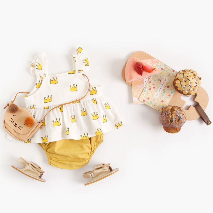 Summer%20Princess%20Baby%20Girls%20Clothing%20Set%20Cotton%20Newborn%20Baby%20Clothes%20Cute%20Toddler%20Girls%20Tops%20+%20Bloomer%202pcs%20-%20Image%203