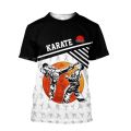 Japan Training T-shirt Men's 3d Karate Printed Tee Tops Oversized Short-sleeved High-quality Sportswear Men Quick-drying T Shirt. 