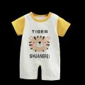 Children Boys Girls Body Jumpsuit Short Sleeve Clothing Set Cartoon Print Kids Romper. 