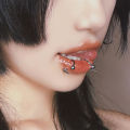 Steel Lip Ring Horseshoe Labret Ring Piercing Punk Spike Nose Ring Eyebrow Tongue Piercing Jewelry. 