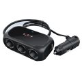 3 Socket USB Car Charger Dual USB Car Fast Charger 120W 12V 24V Car Charger Adapter. 