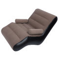 Inflatable Sofa Flocking Surface Blow Up Sofa Chair S Shaped for Office for Travel. 
