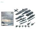 17x Naval Ship Building Blocks and Supply Ship with Small Scale Model Planes Fun. 