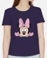 100% Cotton Girls Cute White T shirt Baby Minnie Mouse. 
