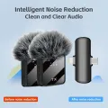 oidesu mobile phone laptop lavalier microphone with omnidirectional sound reception, intelligent noise reduction and 2.4GHz5.2 connection, HD LED display. 