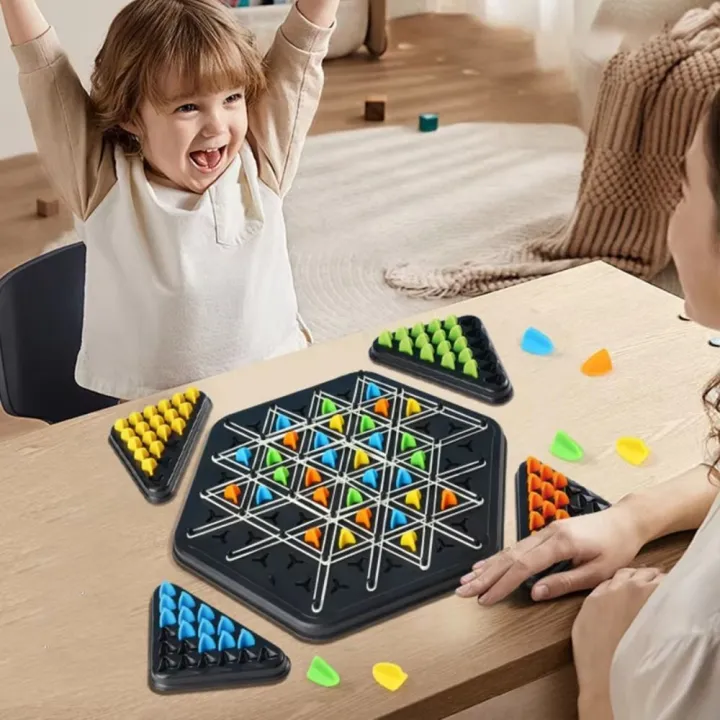 Educational%20Rubber%20Band%20Geometry%20Chain%20Triangle%20Chess%20Interactive%20Battle%20Duel%20Board%20Strategy%20Game%20Puzzle%20Game%20Toy%20Kids%20Game%20-%20Image%204