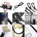 50 Pcs Black Reusable Cable Fixing Straps Approximately 6 Inches Ties. 