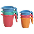 Plastic Jug or Plastic Cup or Tea Making Cup or Cup with Handle 2pc. 