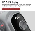 AOCHUAN Smart X Pro 3-Axis Foldable Handheld Gimbal Stabilizer with Fill Light Wireless Charging For Smart Phone Action Camera. 