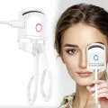 Heated Eyelashes Curler USB Rechargeable Electric Eyelash Curlers with 2 Level Temp,Quick Heating & Long-Lasting Curling Effect. 