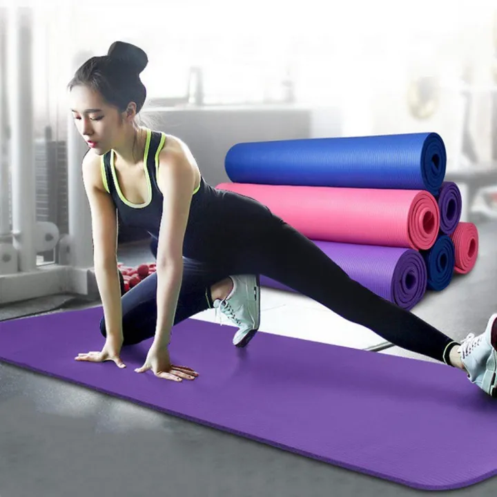 Yoga mat Hight quality Non-Slip 10mm (free bag)
