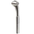 Bicycle Seat Post, Aluminum Adjustable Seat-post Backbend Offset 15°, Made in Taiwan, Bicycle Seat-post Tube for Most Bicycle BMX, Road and Sport, (Silver) Bicycle Accessories. 