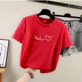 Short Sleeve T Shirt Women Ladies Polyester Tee Baju Outfit Perempuan Style 有領 t shirt 女 T Shirts for Women. 
