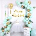 Mint Green Colored Party Pastel Latex Balloons 50 Pcs for Birthday Wedding Engagement Anniversary Christmas Festival any Friends & Family Party Decorations-pastel balloon. 