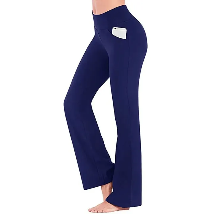%E3%80%90HUT%E3%80%91%20Fashion%20Womens%20Sexy%20Yoga%20Pants%20High%20Waist%20Cross%20Wide%20Leg%20Solid%20Color%20Exercise%20Yoga%20Pants%202024%20-%20Image%205