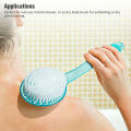 1/3Pcs Plastic Massager Bathing brush PET Body Scrubber PS Long Handled Bath Shower Back Brush Skin Cleaning Tool Long Handle for Exfoliating Back, Body, and Feet, Bath and Shower Scrubb. 