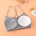 Fashion Threaded Beauty Back Active bra Wrapped Chest Push Up Bra Thoracic Pad Fitness Bralette Underwear Female. 