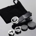 3 In 1 Mobile Phone Fish Eye+Wide Angle+Macro Camera Lens For Universal Cell Phone. 