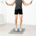 Jump Rope Mat Anti Slip Yoga Mat Sound Insulation Skipping Mat Jump Rope Pad. 