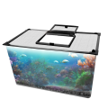DIY Magnetic Aquarium Lid Fish Tank Hood Top Cover Anti-Jumping Net Cover Mesh to Protect Fish Jumping Out of Fish Tan. 