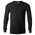T-Shirt Republic - Raven Black Men's Premium Long Sleeve T Shirt. 
