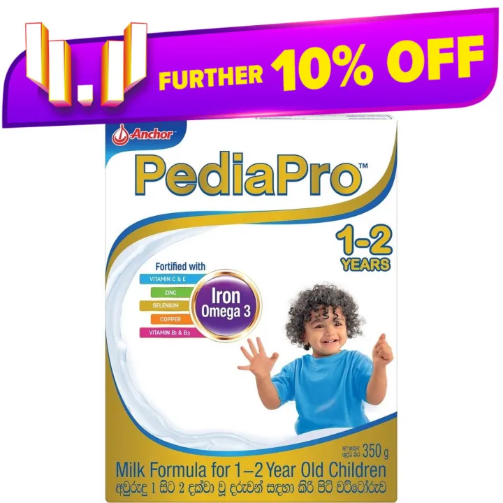 Anchor Pediapro 1 to 2 Years Baby Milk Formula 350g