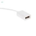 2xAUX 3.5mm Male Audio Jack to USB 2.0 A Female OTG Cable for Music MP3 U Disk. 