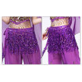 Yfashion Professional Belly Dance Skirt Hip Scarf With Tassel Latin Dance Hip Belt Performance Costume. 
