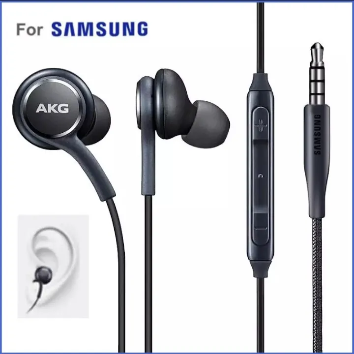 Samsung AKG_ EO-IG955 Earphone A+ Headset S6/S8 In-Ear Earphones 3.5mm Edition Hi-Res Audio Headphones 3-Button with Mic Volume Control Handfree 119717775 PremiumTec