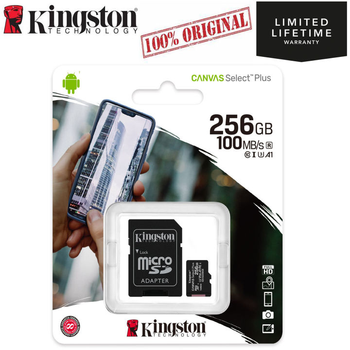 Kingston%20Genuine%20Canvas%20Select%20Plus%20MicroSD%20Class%2010%20SDHC%20SDXC%20A1%20UHS-1%20Memory%20Card%2032GB%2064GB%20128GB%20256GB%20512GB%20Micro%20SD%20Memory%20Card%20-%20Image%205