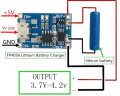 TP4056 Lithium Battery Charger and Protection board Module 18650 Arduino Nodemcu. 