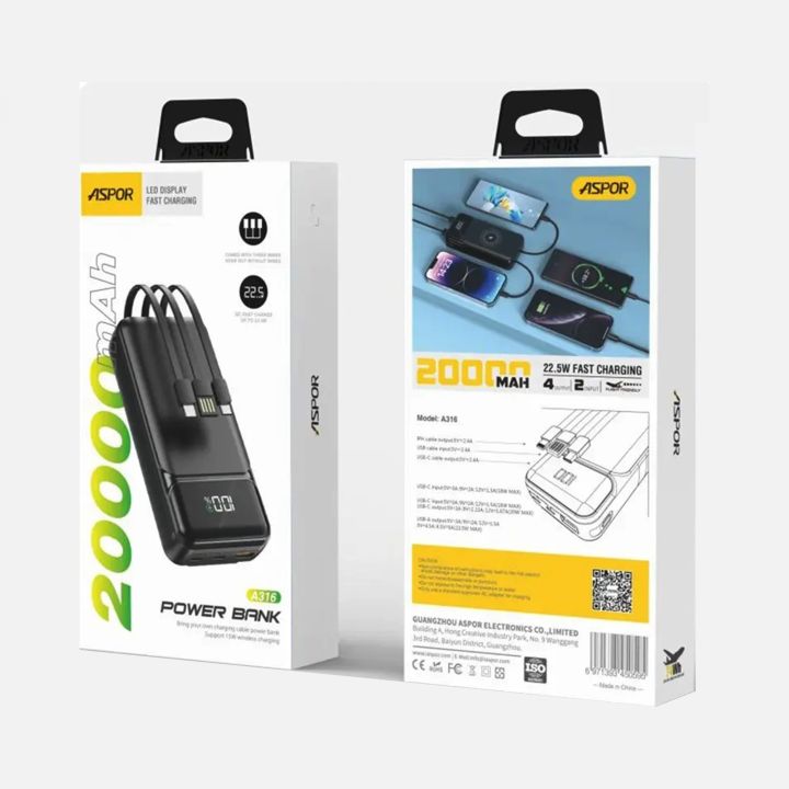 Aspor%20A316%2020000mAh%2022.5W%20Portable%20Power%20Bank%20%20(PD%20&%20QC%203.0),%20an%20LED%20battery%20indicator,%20and%20four%20output%20ports%20-%20Image%205