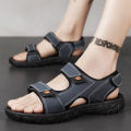 Vietnam Sandals Men 2024 New Trendy Summer Outdoor Slippers Non-Slip Wear-Resistant Waterproof Beach Shoes Soft Bottom Student. 