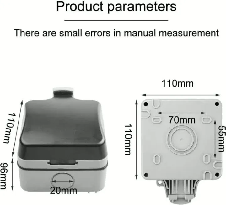 IP66%2013A%20Weatherproof%20outdoor/ground%20floor%20socket%20enclosure%20with%20plug/%20receptacle%20-%20Image%206