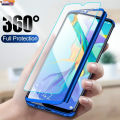 【ThinkWay】360 Full Body Phone Casing OPPO A53  A33 A93 A5S A12 A3S A7 A1K A83 F11 Pro F9 F7 A52 A92 Protective Case with Tempered Glass Film. 