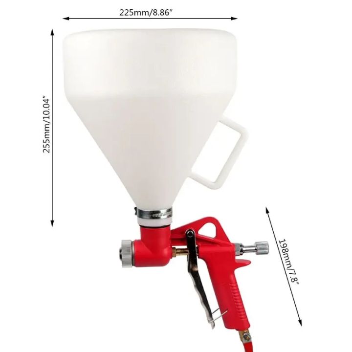 Drywall Texture Sprayer,Air Hopper Spray Gun 1.5 Gallon with 3 Nozzle