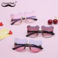 Cartoon Lovely Kids Sunglasses Bear Shape Frame Girls Children Sun Glasses Round Baby Boy Eyeglasses Cute Shades. 